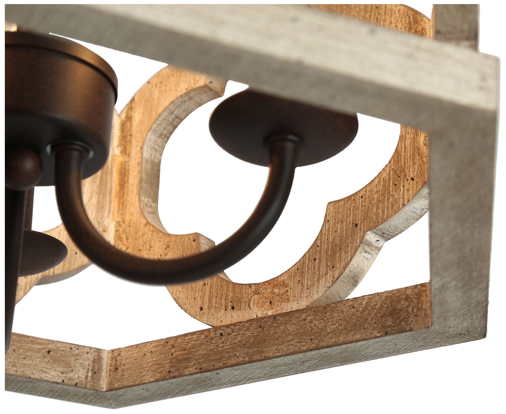 Image 5 Jolla 14" Wide Wood 3-Light Ceiling Light more views