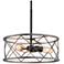 Jolla 15.7" Wide 3-Light Drum Metal Chandelier