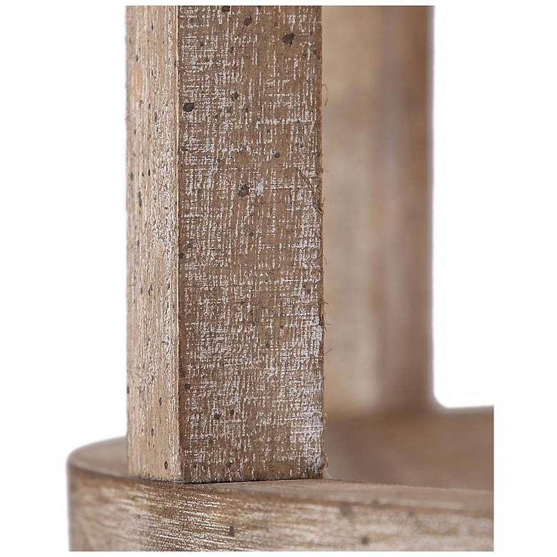 Image 5 Jolla 15.7" Wide Distressed Wood 3-Light Drum Chandelier more views