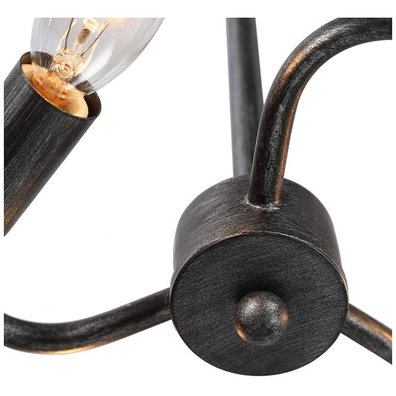 Image 7 Jolla 15.7" Wide Distressed Wood 3-Light Drum Chandelier more views