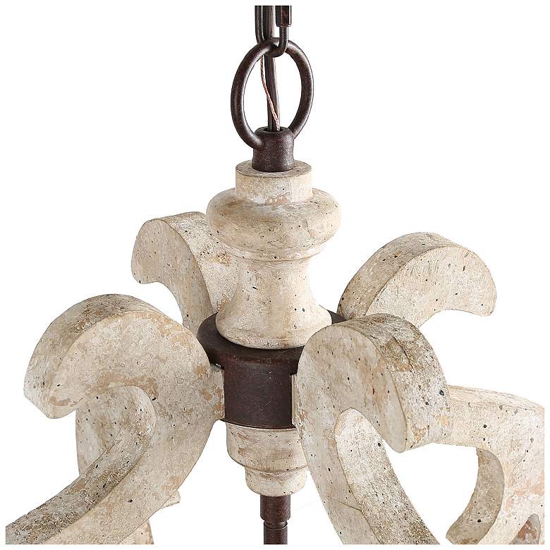 Image 3 Jolla 16.5" Wide 3-Light Natural Wood Lantern Chandelier more views