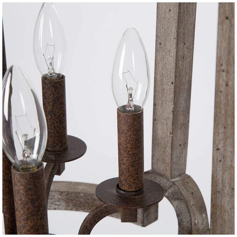 Image 2 Jolla 16.5" Wide 5-Light Wood Cylinder Chandelier more views