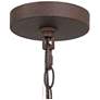 5_Jolla 18"W Rustic Bronze Distressed Wood 4-Light Chandelier more views
