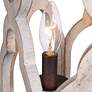 Thumbnail3 of Jolla 3-Light 14.2" Wide Wood Chandelier more views