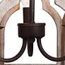 Thumbnail4 of Jolla 3-Light 14.2" Wide Wood Chandelier more views