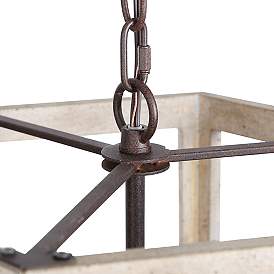Image5 of Jolla 3-Light 14.2" Wide Wood Chandelier more views