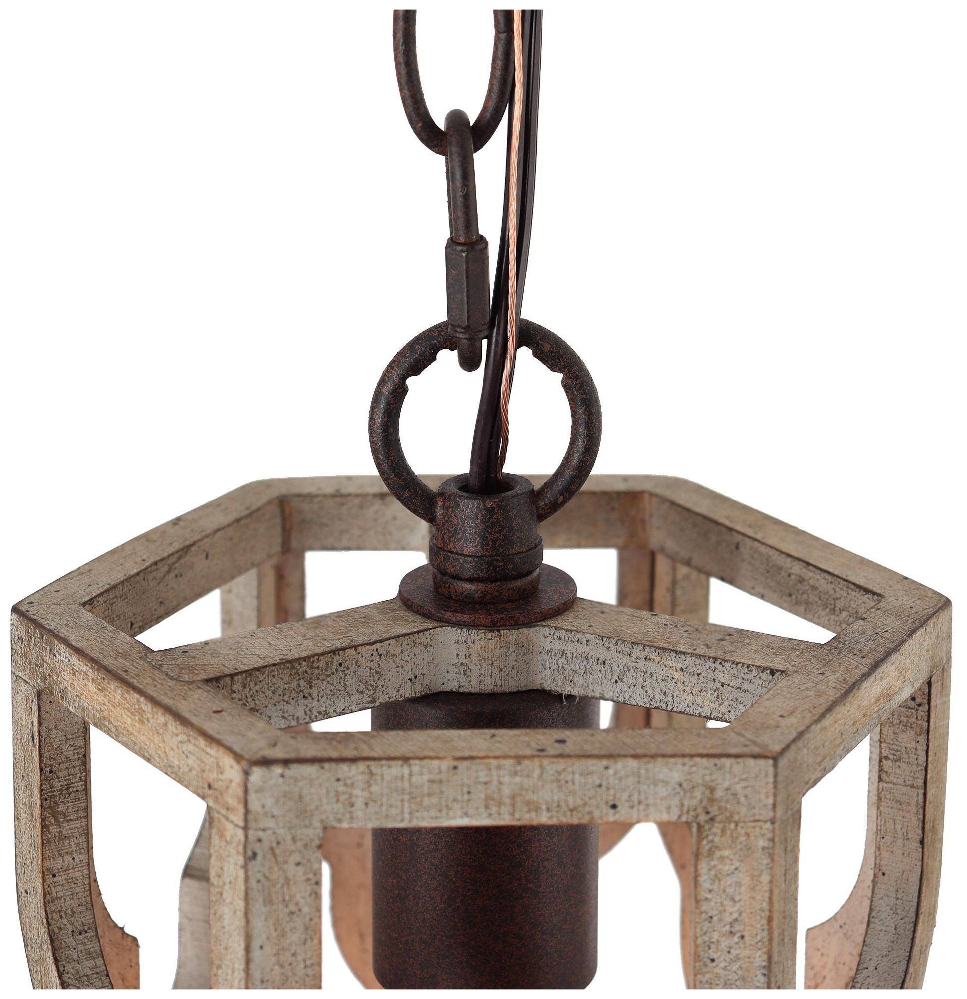 Image 3 Jolla Farmhouse 6.5" Wide1-Light Wood Pendant Light more views