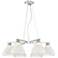 Jonah 27" W Chrome and Clear Glass 6- Light LED Chandelier