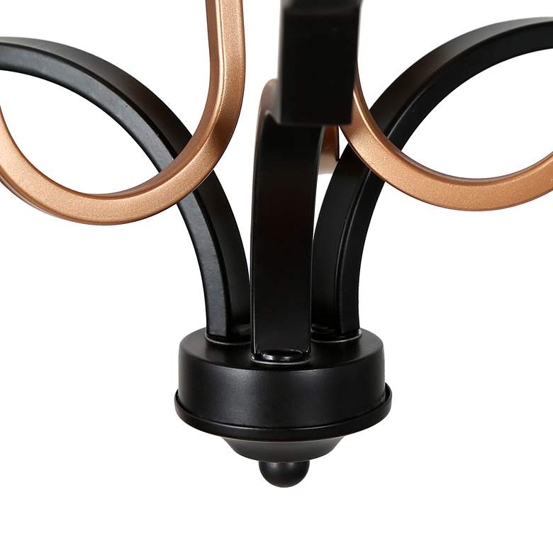 Image 5 Jonas 14 1/2" Wide Black and Gold 3-Light Chandelier more views
