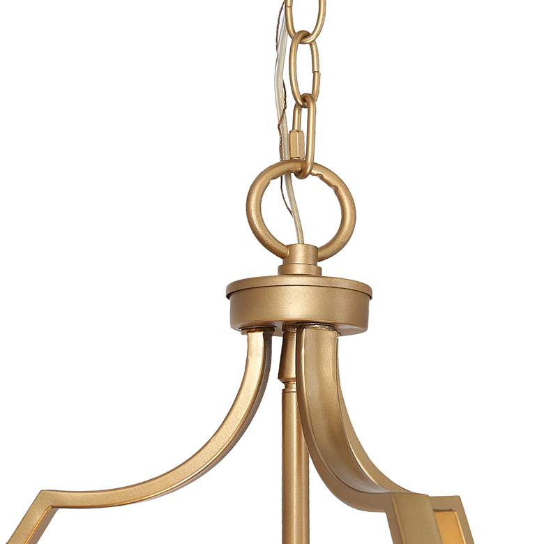 Image 5 Jonas 14 1/2 inch Wide Gold 3-Light Chandelier more views