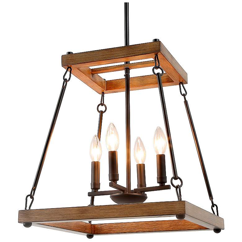 Image 1 Jonas 15.7" Wide 4-Light Square Chandelier