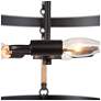 3_Jonas 15.7" Wide Black 3-Light Drum Chandelier more views