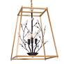 Jonas 15" Wide Gold and Black 3-Light Crystal Chandelier