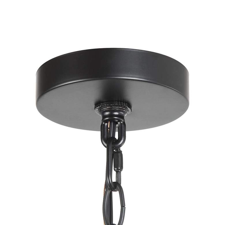 Image 3 Jonas 15" Wide Gold Black Metal 3-Light Lantern Chandelier more views