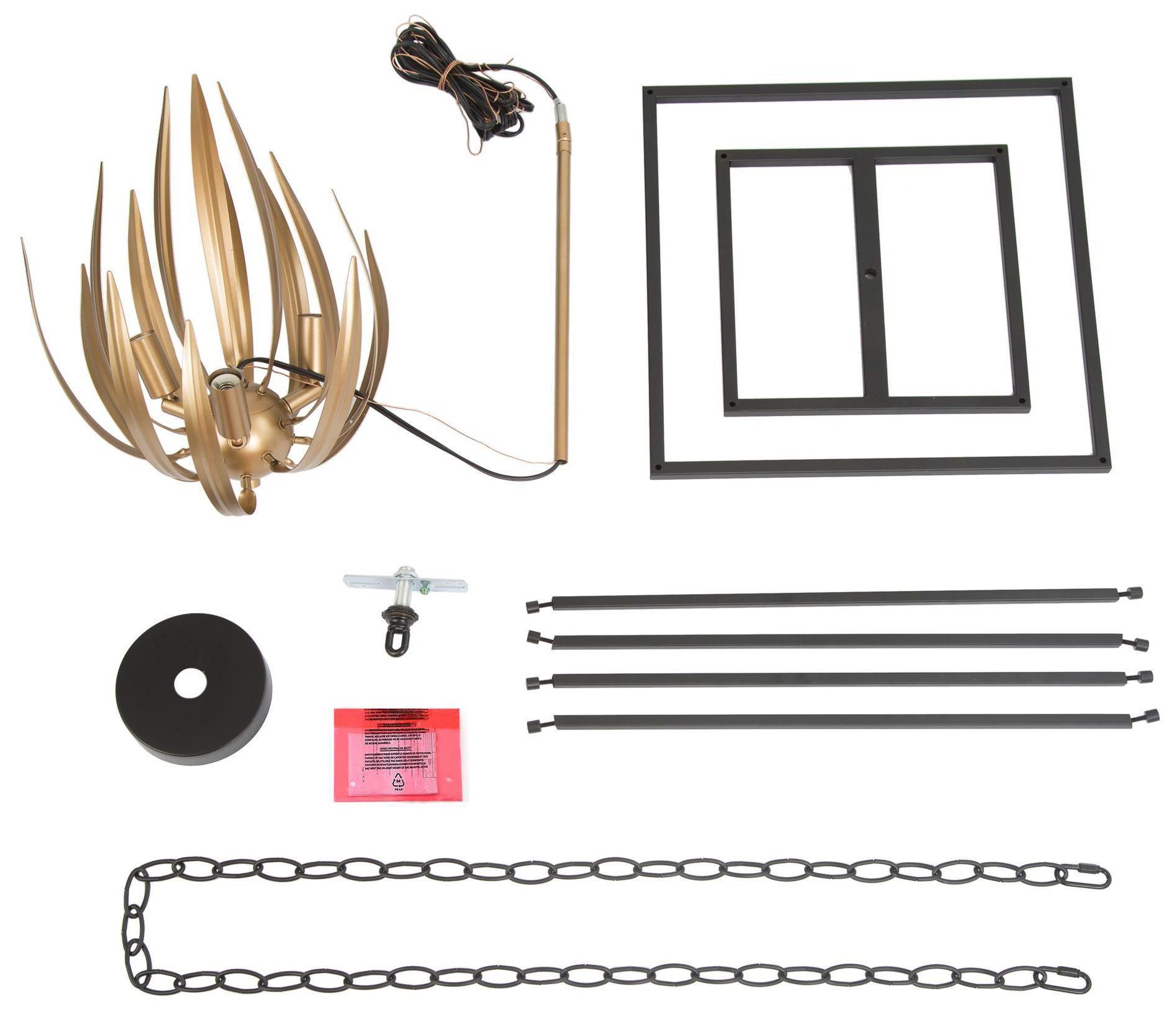 Jonas 15" Wide Gold Black Metal 3-Light Lantern Chandelier