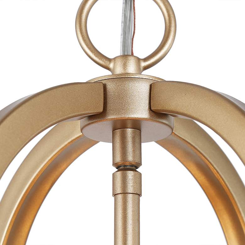 Image 3 Jonas 17 1/2" Wide 4-Light Gold Quatrefoil Chandelier more views
