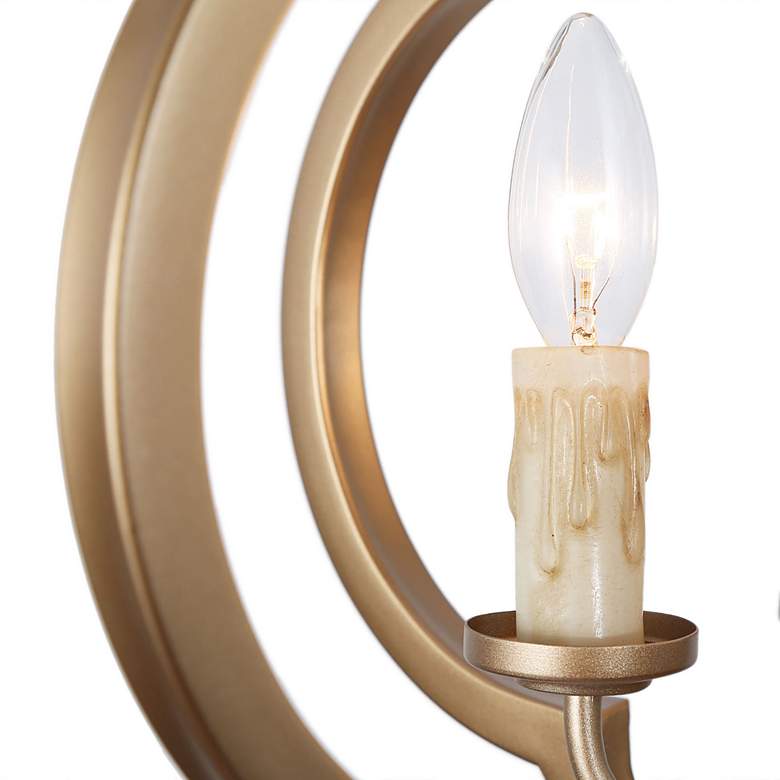 Image 4 Jonas 17 1/2" Wide 4-Light Gold Quatrefoil Chandelier more views