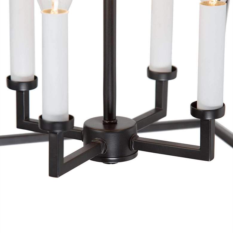Image 2 Jonas 17 1/2" Wide Black Metal 4-Light Lantern Chandelier more views