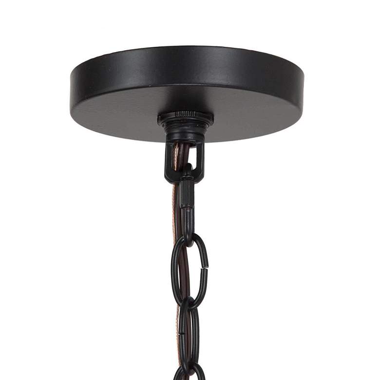 Image 4 Jonas 17 1/2" Wide Black Metal 4-Light Lantern Chandelier more views