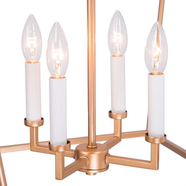 Image 2 Jonas 17 1/2 inch Wide Gold 4-Light Chandelier more views