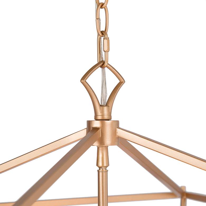 Image 3 Jonas 17 1/2" Wide Gold 4-Light Chandelier more views