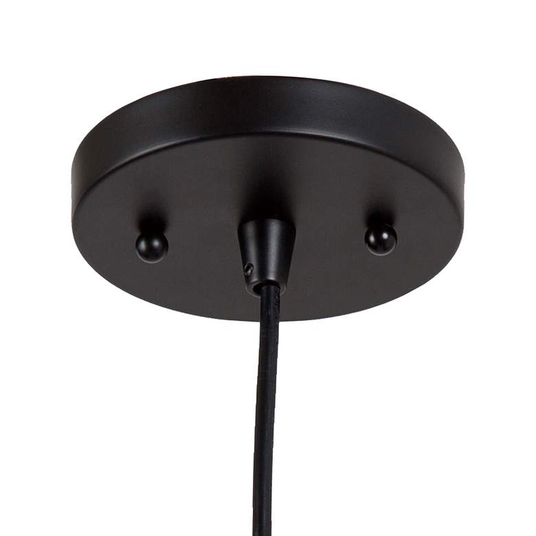 Image 3 Jonas 21 1/2" Wide Black and Gold 6-Light Chandelier more views