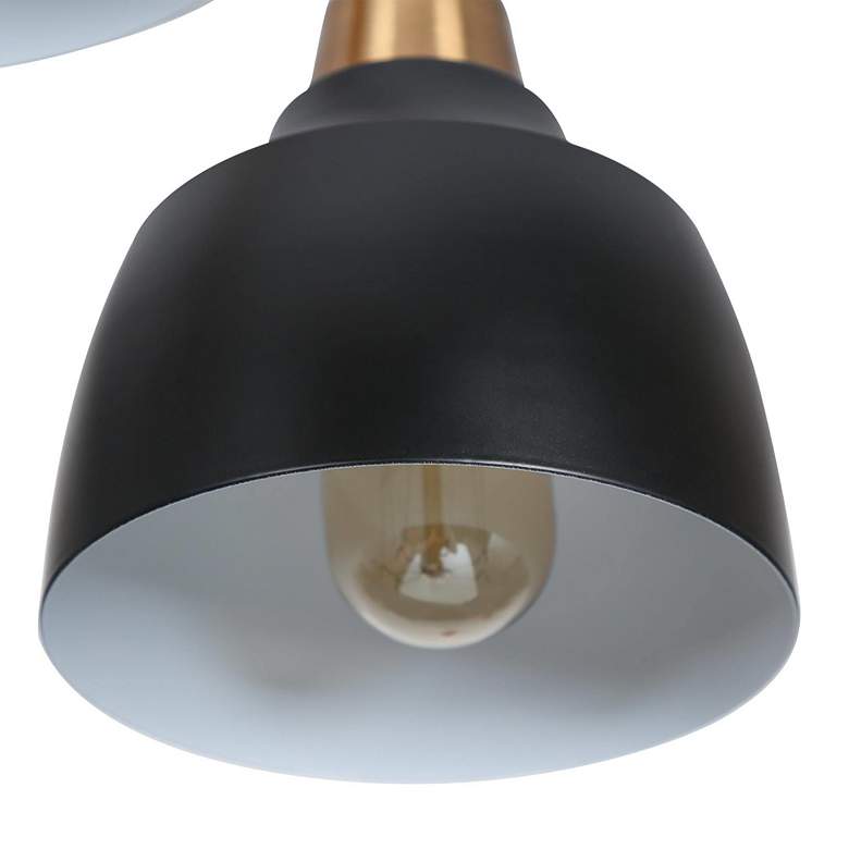 Image 2 Jonas 25" Wide Gold Black Metal 5-Light Chandelier more views