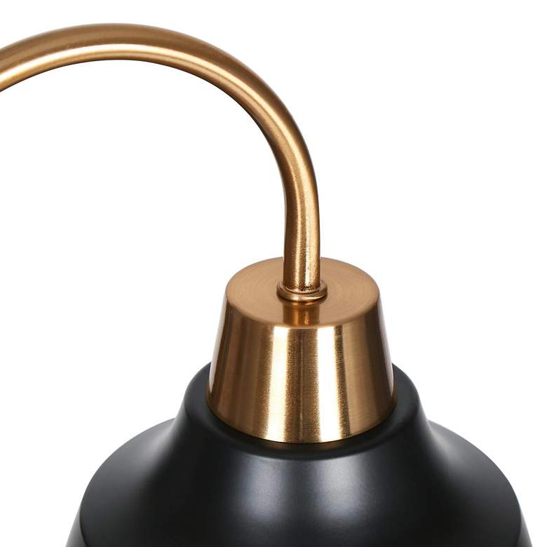 Image 4 Jonas 25" Wide Gold Black Metal 5-Light Chandelier more views
