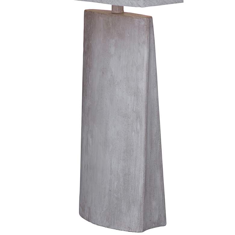 Image 5 Jonas Cement Stone Triangular Column LED Table Lamp more views