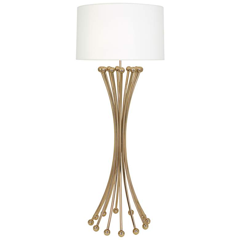 Image 1 Jonathan Adler Biarritz Polished Brass Metal Floor Lamp