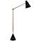 Jonathan Adler Black and Brass Antwerp Floor Lamp