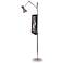 Jonathan Adler Bristol Floor Lamp Easel in Polished Nickel