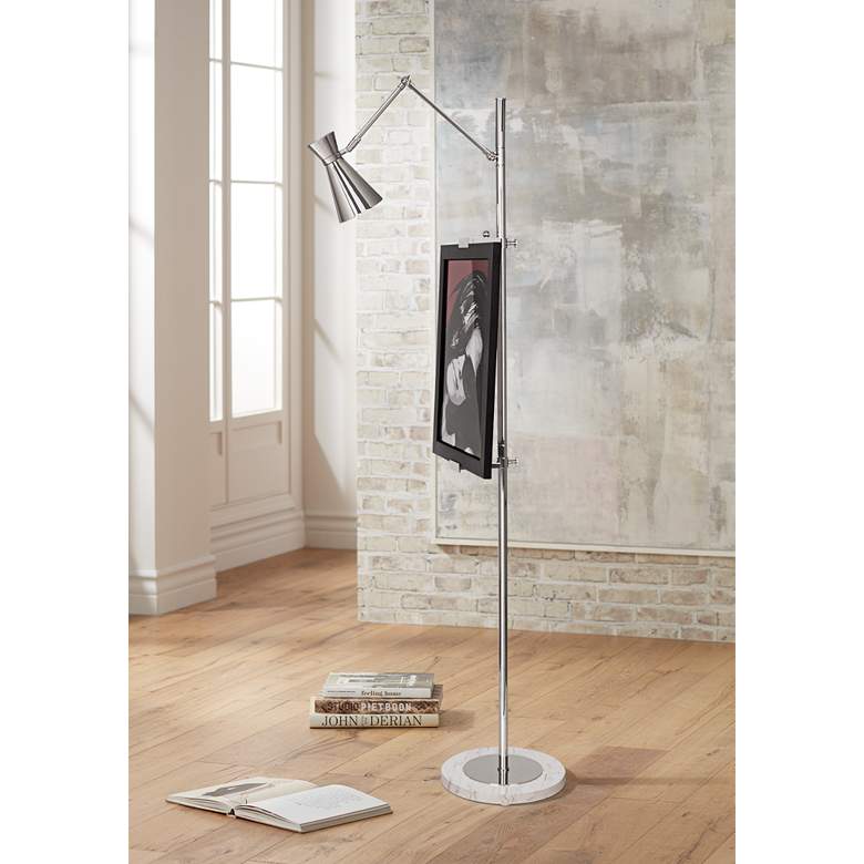 Image 1 Jonathan Adler Bristol Floor Lamp Easel in Polished Nickel