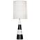Jonathan Adler Canaan 35" White and Black Marble Lamp with White Shade