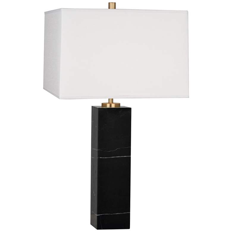Image 1 Jonathan Adler Canaan Marble and White Shade Large Table Lamp