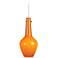 Jonathan Adler Capri 8 1/4"W Tall Orange Glass Mini Pendant