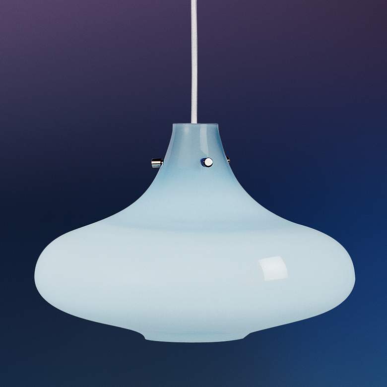 Image 1 Jonathan Adler Capri Blue 13 1/4" Wide Pendant Chandelier
