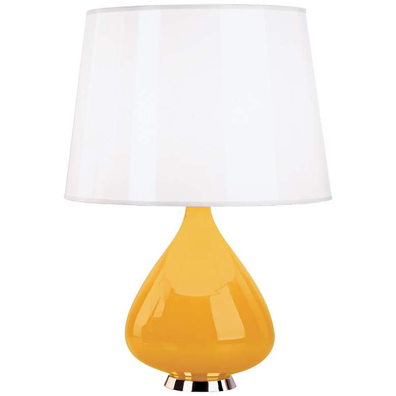 Jonathan Adler Capri Gourd Yellow Cased Glass Table Lamp