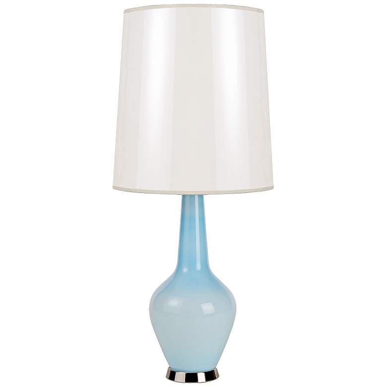 Image 1 Jonathan Adler Capri Tall Blue Glass Table Lamp