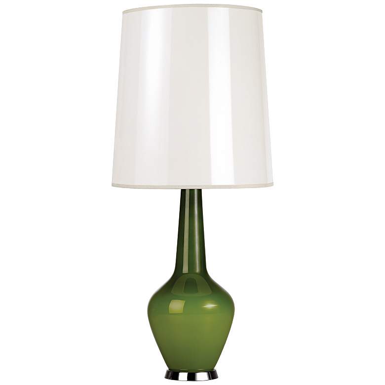 Image 1 Jonathan Adler Capri Tall Green Glass Table Lamp
