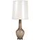 Jonathan Adler Capri Tall Grey Glass Table Lamp