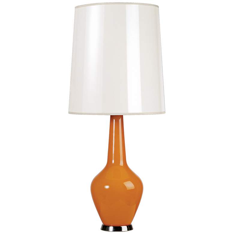 Image 1 Jonathan Adler Capri Tall Orange Glass Table Lamp