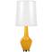 Jonathan Adler Capri Yellow Cased GlassTable Lamp