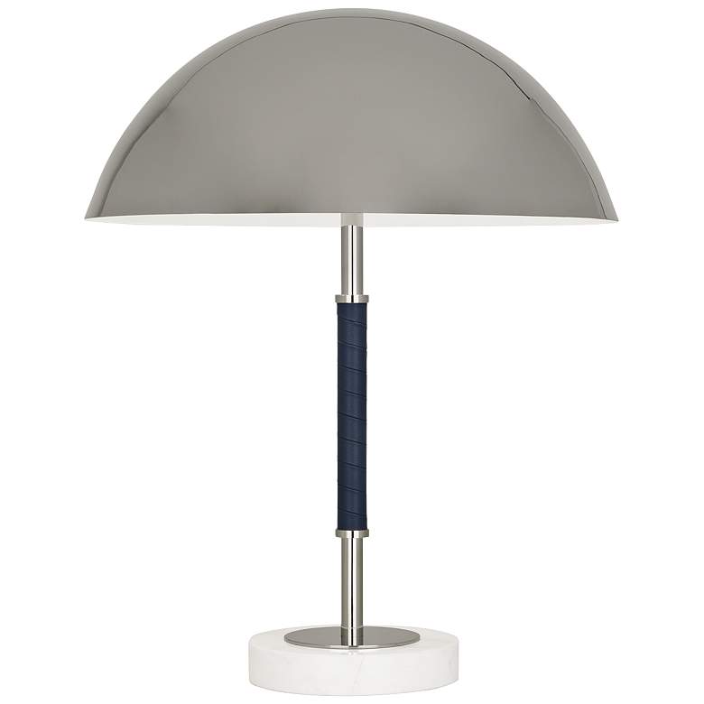 Image 1 Jonathan Adler Geneva Polished Nickel Dome Mushroom Table Lamp