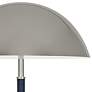 Jonathan Adler Geneva Polished Nickel Dome Mushroom Table Lamp
