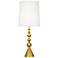Jonathan Adler Harlequin Antique Brass Table Lamp