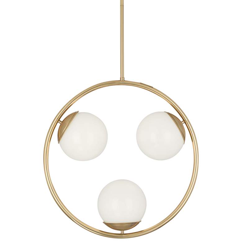 Image 1 Jonathan Adler Jupiter 25 1/4" Wide Modern Brass Pendant Light