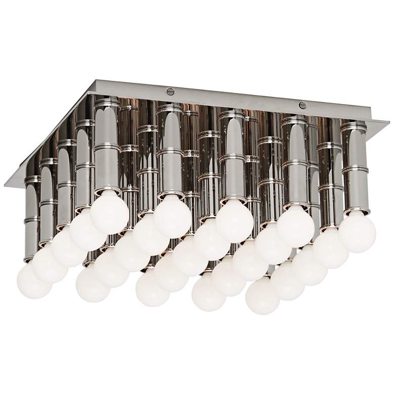 Image 1 Jonathan Adler Meurice 13 inch Wide Nickel Ceiling Light