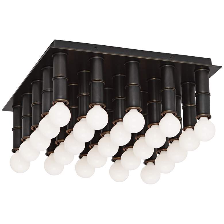 Image 1 Jonathan Adler Meurice 13" Wide Patina Bronze Ceiling Light