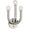 Jonathan Adler Milano 11 1/4"H Plug-In Nickel Wall Sconce